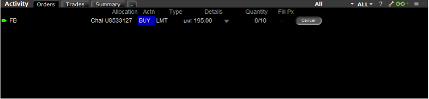 Activity Window